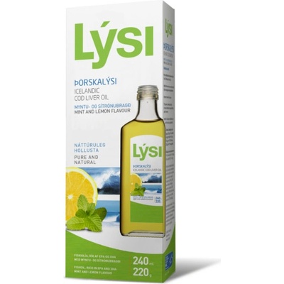 Lýsi OLEJ z tresčej pečene MÄTA CITRÓN + Vitamín D NEW 240 ml