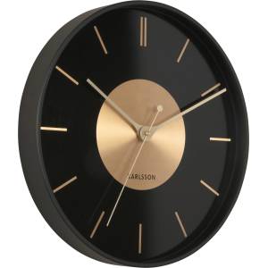 Karlsson Стенен часовник Gold Disc (KA5918BK)
