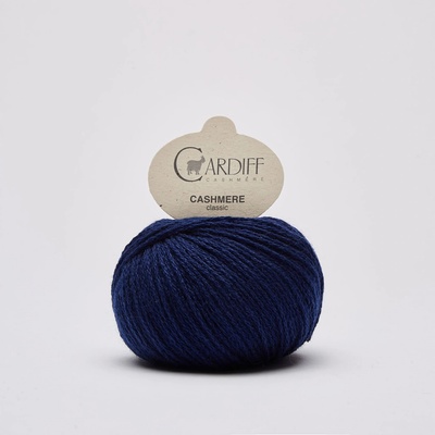CASHMERE CLASSIC Cardiff Cashmere Farby CASHMERE: 638 nočná modrá