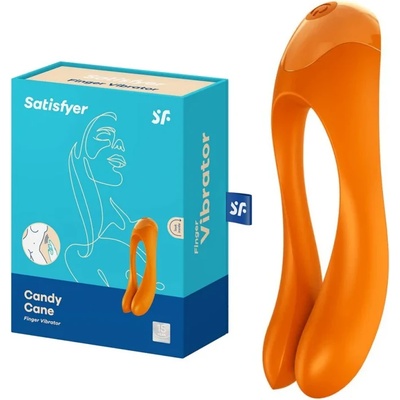 Универсален вибратор за пръсти - Candy Cane Orange (SATISFY232)