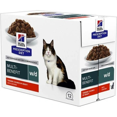 Hill's PD Feline w/d Diabetes & Weight Loss Chicken 12 x 85 g