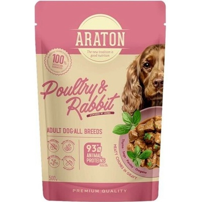 Araton Adult Dog All Breeds with Poultry and Rabbit of all breeds 500 g