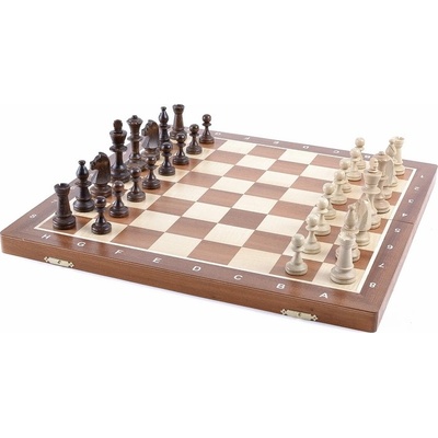 Turnajové šachy 6 mahagon Wegiel