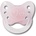 Dentistar Латексова залъгалка с халка Dentistar - Орто сърчица, розова, размер 1 (22102)