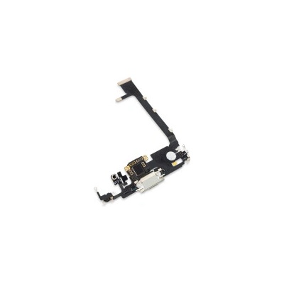 nabíjecí flex kabel Apple iPhone 11 Pro Max včetně sytémového konektoru lightning a mikrofonu stříbrná