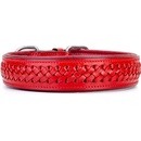 Kay-line kožený obojok Red pepper