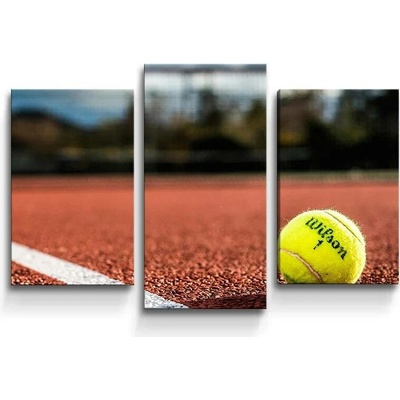 Sablio Obraz - 3-dílný Tennis - 75x50 cm