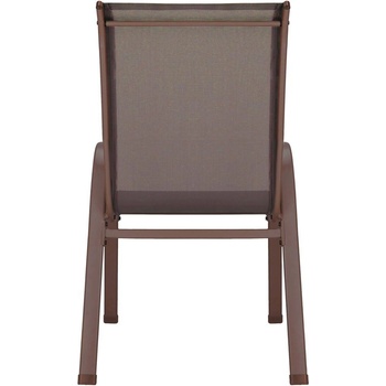 Set 4x Zahradní křeslo SPRINGOS MONZA GF0073 hnědé