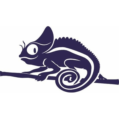 ON-DESIGN Potisk CHAMELEON Barva: námořní modrá, Velikost motivu: A4