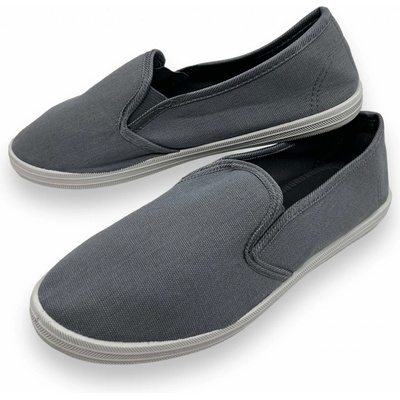 Fashion dámské slip on tenisky šedé