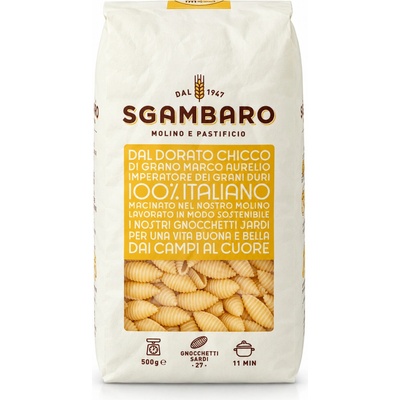 Sgambaro gnocchetti sardi sušené bezvaječné těstoviny 0,5 kg