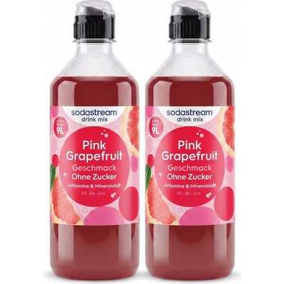 Sodastream Růžový grapefruit Bez cukru 2 x 440 ml