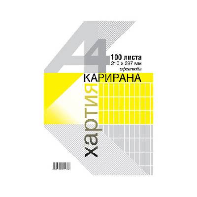 Карирана хартия Вега 33 a4 100 л. , офсет (1116002-КХ-офсет100)