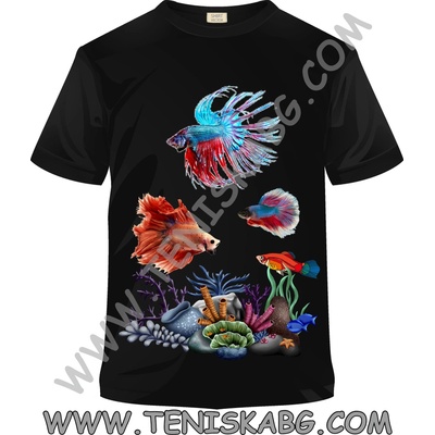 Fruit of the Loom Тениска - Декоративни рибки 2