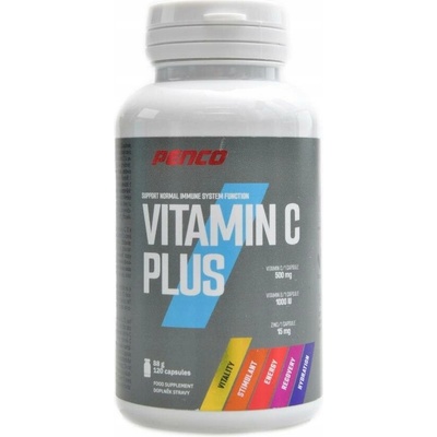Vitamín C plus D3+Zinc 120 kapslí