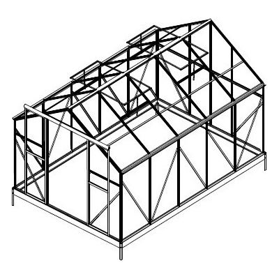 Lanit Plast náhradní prosklení pro skleník LANITPLAST PLUGIN 8x12 PC 4 mm LG3056