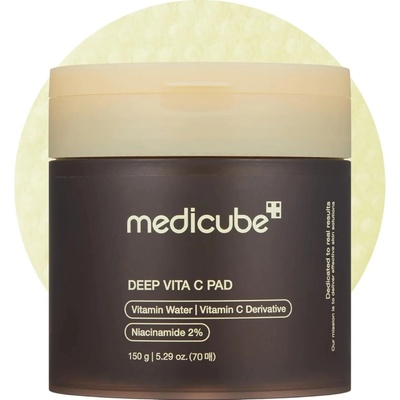 Medicube - Deep Vita C Pad - Rozjasňujúce tampóny na tvár s vitamínom C - 70 ks / 150 g