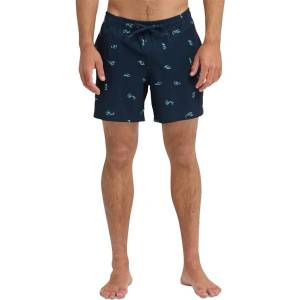 Quiksilver Бански гащета Quiksilver Stretch Printed Volley 16´´ swimming shorts - Blue (Dark Navy Spaced Out)