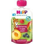Hipp Био плодова закуска Hipp Hippis - Горски плодове, ябълка и праскова, 100 g (8525)