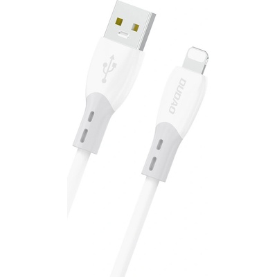 Dudao L25SL 30W USB-A - Lightning s měkkým silikonovým opletením 1m bílý