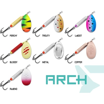 Delphin Třpytka Rotačka Arch Metal 10 g Vel. 3