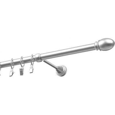 Garol garnýž kovová jednořadá exclusive satyna 19 mm Oval 120 cm