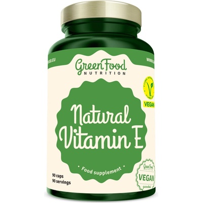 GreenFood Nutrition Natural Vitamín E 90 kapsúl