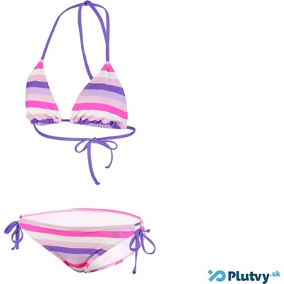 Beco Stripe Triangel bikini ružovo-fialová