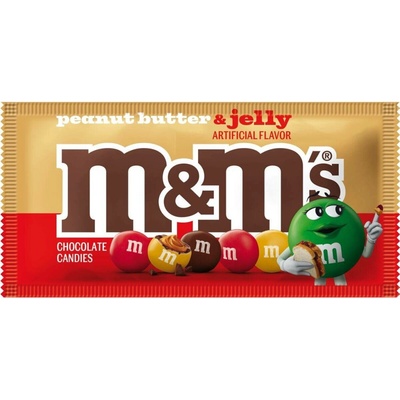 M&M's čokoládové bonbony s arašídovým máslem a džemem 40 g