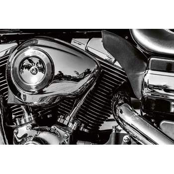 DIMEX ART s. r. o Флизелинов фототапет двигател на мотоциклет 375 x 250 см