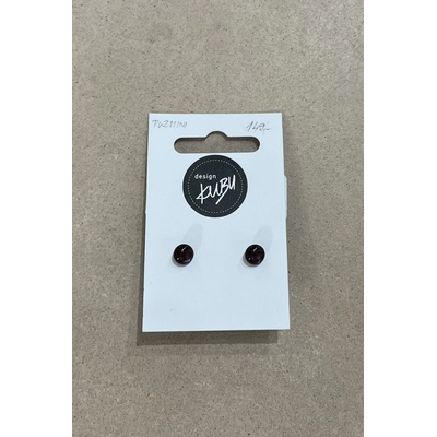 KUBUdesign náušnice puzeta mini modré matné 0001898
