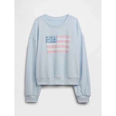 GAP dětská oversize mikina modrá