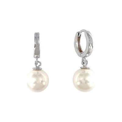 Infinitysilver stříbrné náušnice s bílými perlami 436171W10