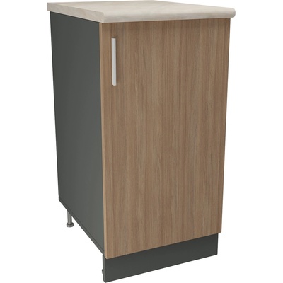 DST Кухненски модул MK-40 dst, 900/400/600-480, антрацит и дъб амбер