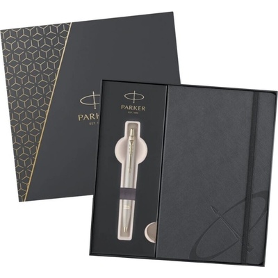 Parker 1502/3292957 IM Monochrome Champagne guľôčkové pero darčeková súprava so zápisníkom