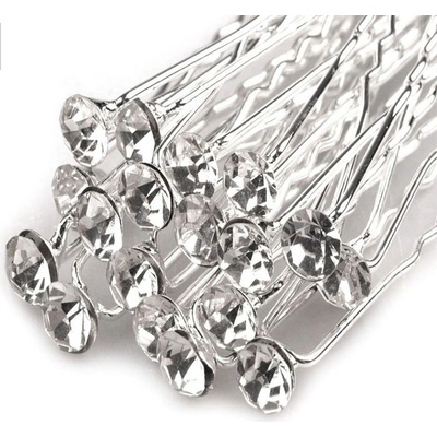 Štrasová vlásenka s kamínkem Ø6 mm - Crystal