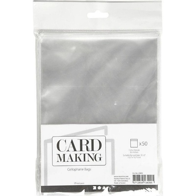 Creativ Company Celofánové obaly na obálky 14 × 14 cm (50 ks)