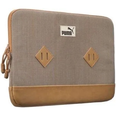 PUMA Formstripe Sleeve - кожен калъф за MacBook Pro 15, Retina 15 и устройства до 15.4 инча (кафяв)