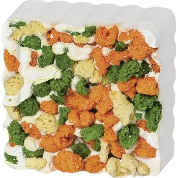 Flamingo Rodent Stone Knibbles - Минерален камък за гризачи с царевица, 8.6 x 7.6 x 3.2 см