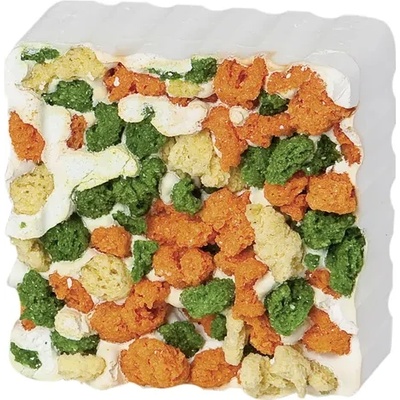 Flamingo Rodent Stone Knibbles - Минерален камък за гризачи с царевица, 8.6 x 7.6 x 3.2 см