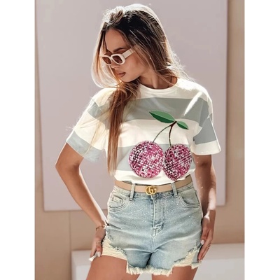 Dstreet dámské šortky LIKE A STAR SY0487 modrá