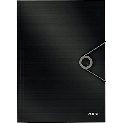 Leitz Папка PP с ластик Leitz Solid Черен (1303299-08-45631095)