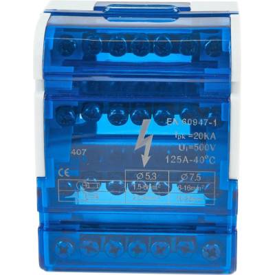 Distribuční blok 4 pole 7 vrtů VCX BLK 47