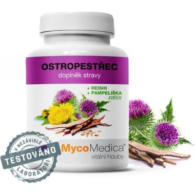 MycoMedica Ostropestřec s reishi a pampeliškou 90 želatinových kapsúl