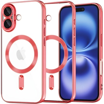 Techsuit Luxury Crystal MagSafe калъф за Apple iPhone 16 - Червен KP38092 (38092)