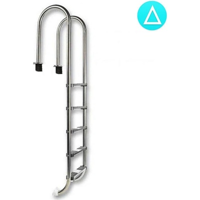 PWS schůdky 5 stupňů SLIM Into Concrete SALT (AISI 316)