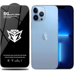Apple Защитно стъкло SG Super за Apple iPhone 13/iPhone 13 Pro/iPhone 14 - Черен KP24134