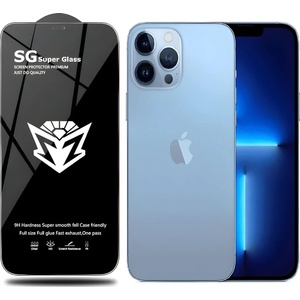 Apple Защитно стъкло SG Super за Apple iPhone 13/iPhone 13 Pro/iPhone 14 - Черен KP24134
