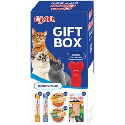 Inaba Churu Ciao Cat Vianočný Gift Box 13 x + lyžica 305 g