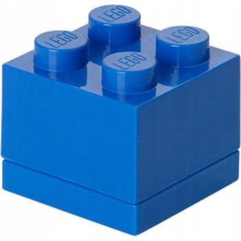 LEGO® Mini box 45x45x42 tmavo modrý
